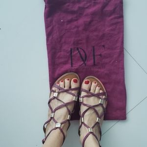 DVF Flat gladiator sandals